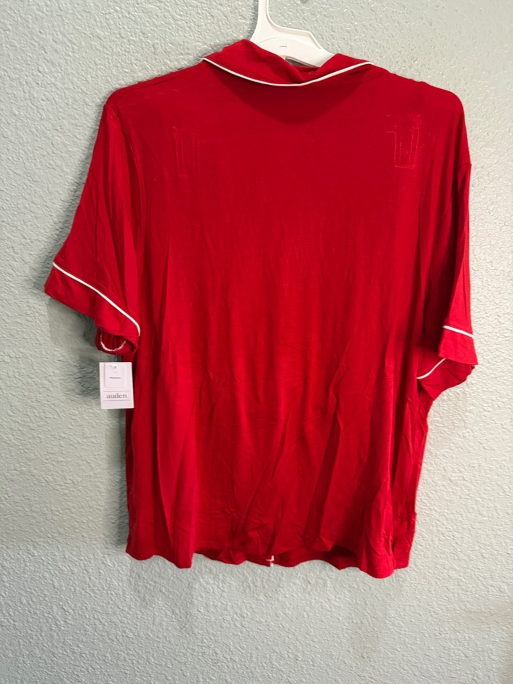 Auden Cloud knit Women’s Red Short-Sleeve short Pajama Set XXL - Picture 7 of 7
